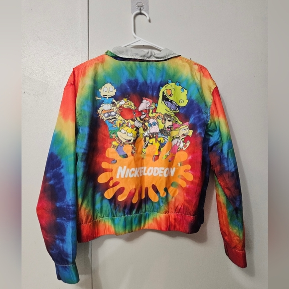 Nickelodeon Tye Dye Cropped Wind Breaker Jacket! - Picture 2 of 8